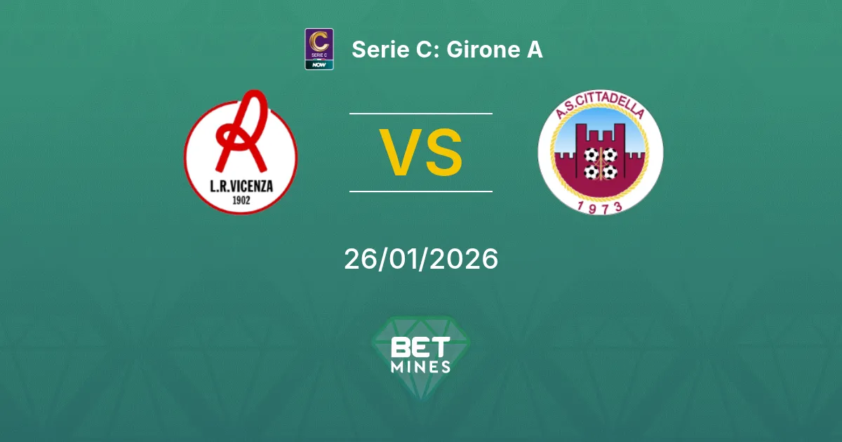 Vicenza vs Cittadella Prediction: Match Preview and Analysis | Serie C: Girone A 26-01-2026