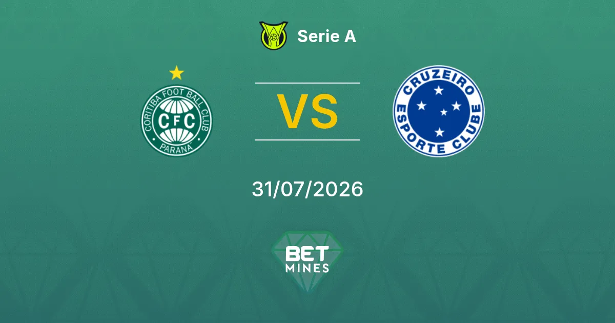 Pronostic Coritiba vs Cruzeiro : Aperçu et Analyse du Match | Serie A 31-07-2026