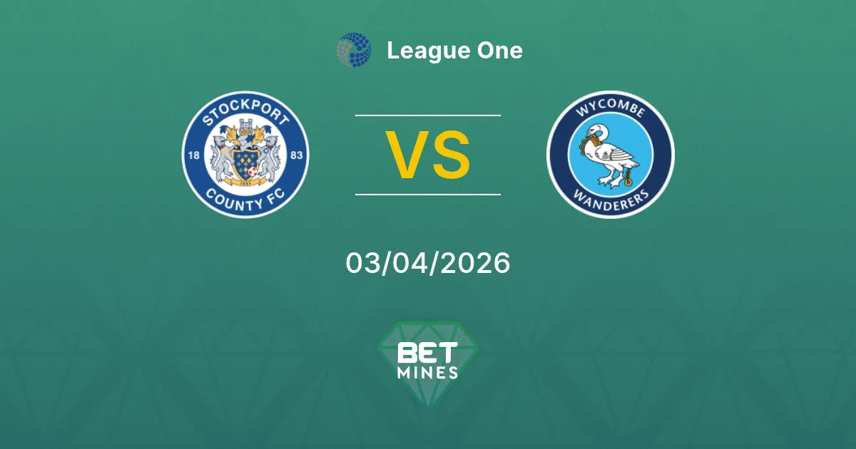 Stockport County vs Wycombe Wanderers Prediction: Match Preview and Analysis | League One 03-04-2026