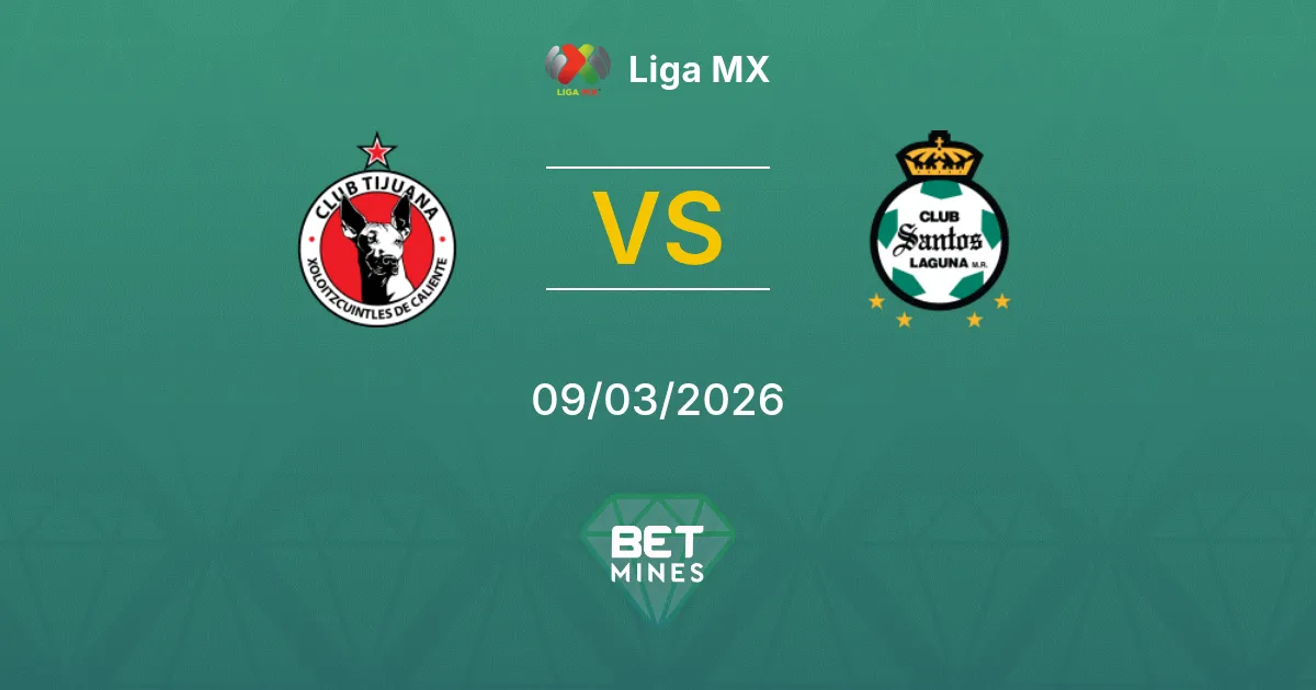 Tijuana x Santos Laguna Palpite: Prévia e Análise da Partida | Liga MX 09-03-2026