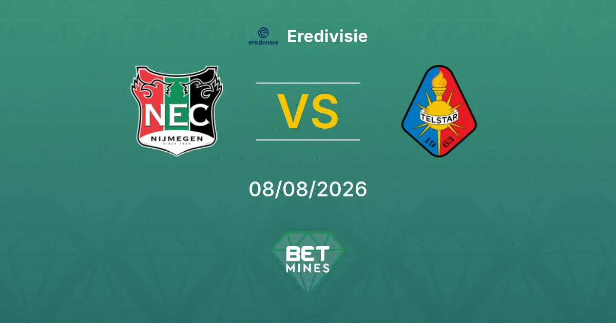 Palpite NEC Nijmegen x Telstar: Prévia e Análise da Partida | Eredivisie 08-08-2026