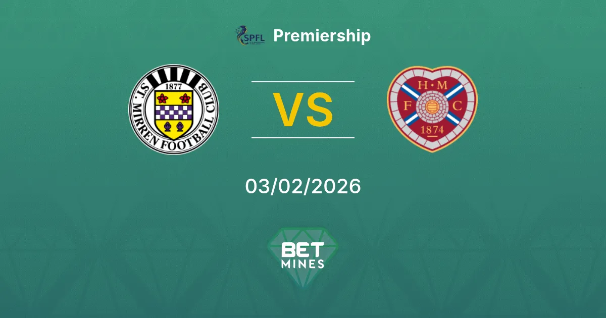 St. Mirren vs Hearts Prediction: Match Preview and Analysis | Premiership 03-02-2026