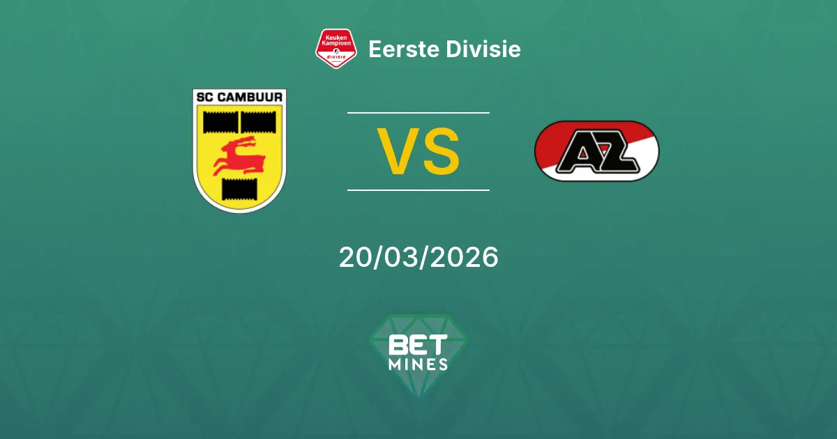 SC Cambuur vs Jong AZ Pronostico: Anteprima e Analisi della Partita | Eerste Divisie 20-03-2026