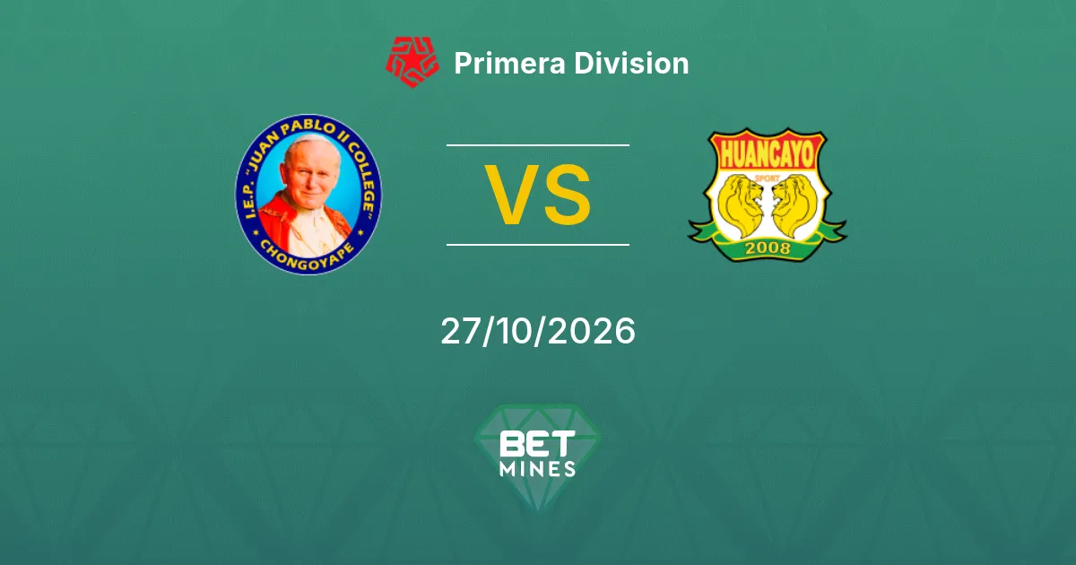 ADC Juan Pablo II x Sport Huancayo Palpite: Prévia e análise da partida | Primera División 27-10-2026