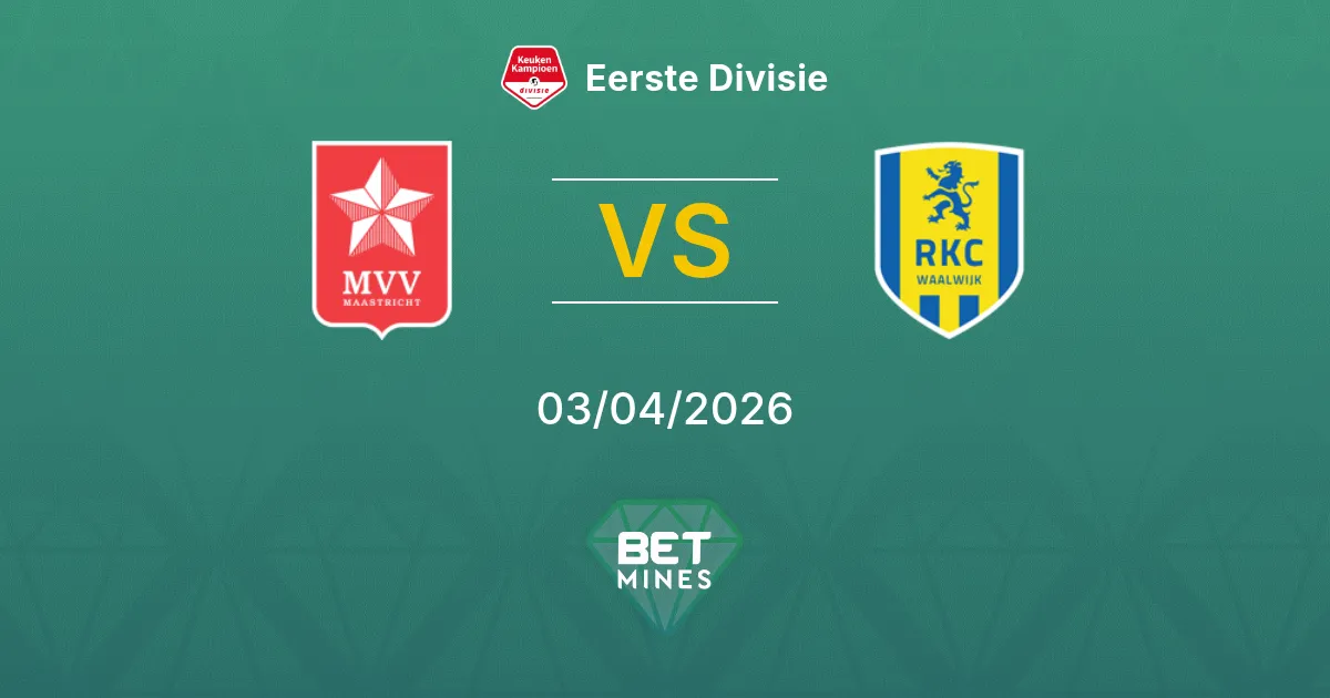 MVV Maastricht vs RKC Waalwijk Pronóstico: Previa y Análisis del Partido | Eerste Divisie 03-04-2026
