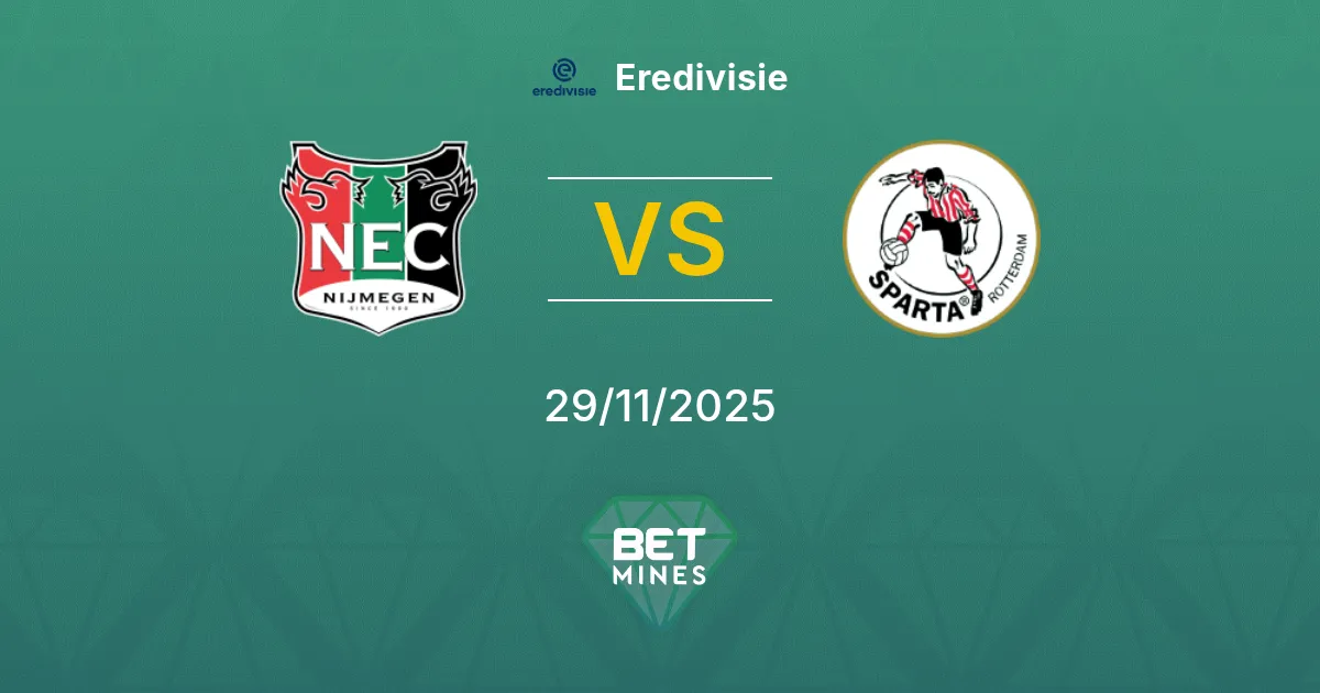 NEC Nijmegen vs Sparta Rotterdam Prediction: Match Preview and Analysis | Eredivisie 29-11-2025