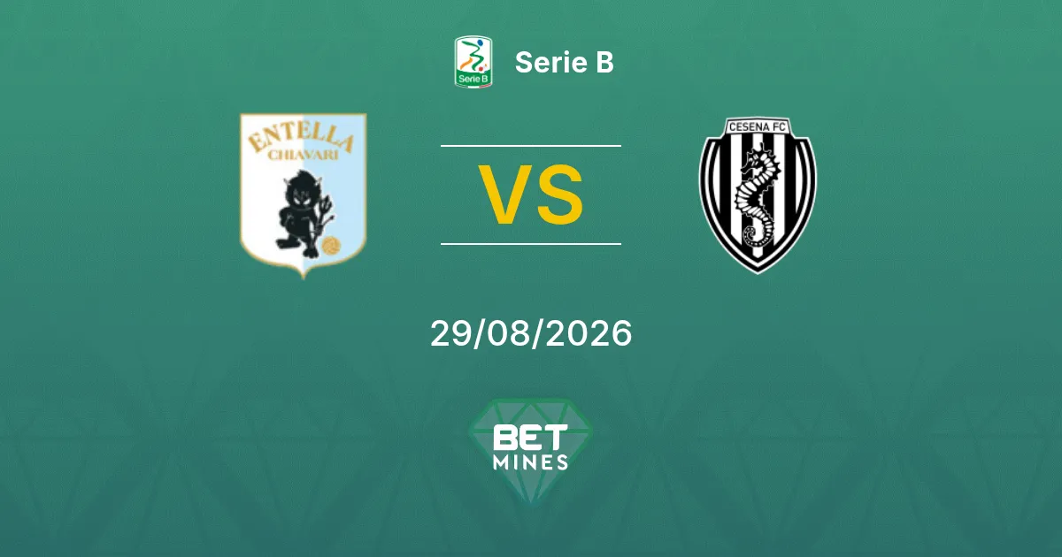 Palpite Virtus Entella x Cesena: Prévia e Análise da Partida | Serie B 29-08-2026