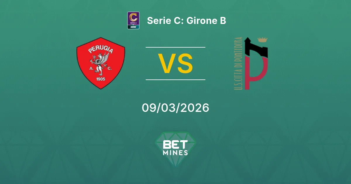 Perugia x Pontedera Palpite: Prévia e Análise da Partida | Serie C: Grupo B 09-03-2026