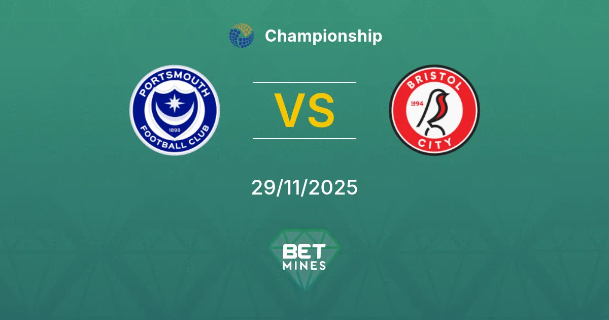 Portsmouth vs Bristol City Prediction: Match Preview and Analysis | Championship 29-11-2025