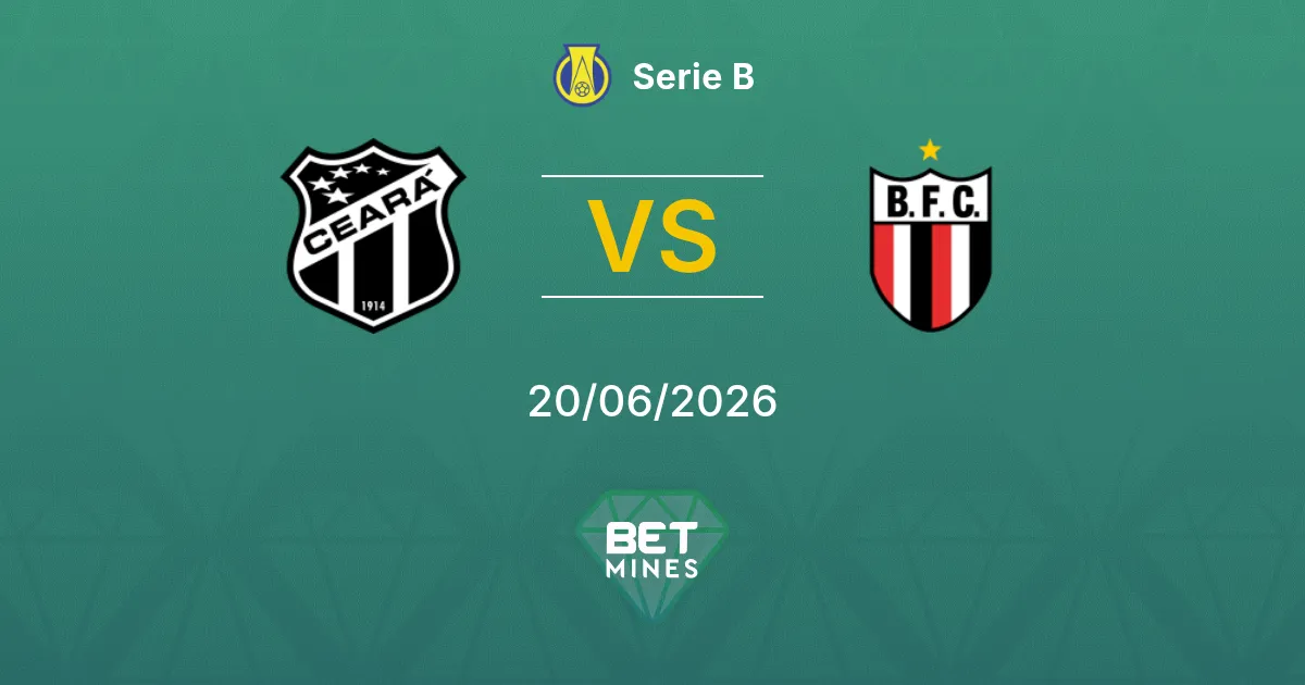 Ceará vs Botafogo SP Pronostic : Aperçu et Analyse du Match | Serie B 20-06-2026