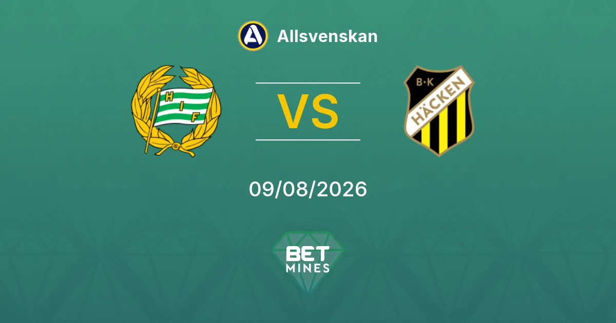 Palpite Hammarby x Häcken: Prévia e Análise da Partida | Allsvenskan 09-08-2026