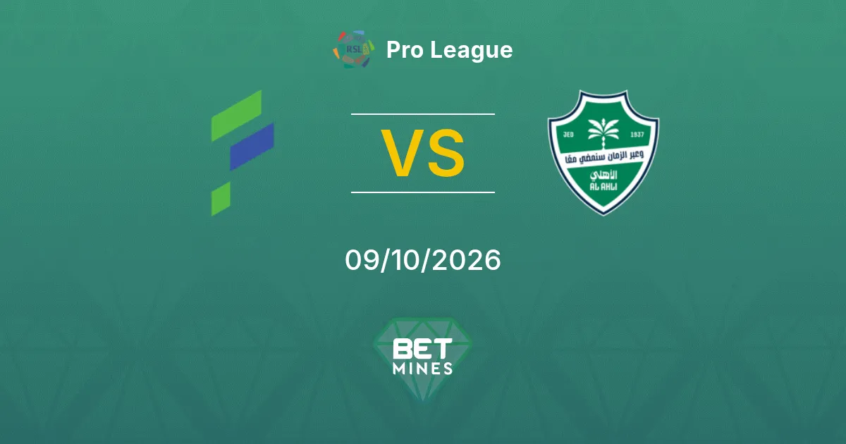 Al Fateh vs Al Ahli Prediction: Match Preview and Analysis | Pro League 09-10-2026