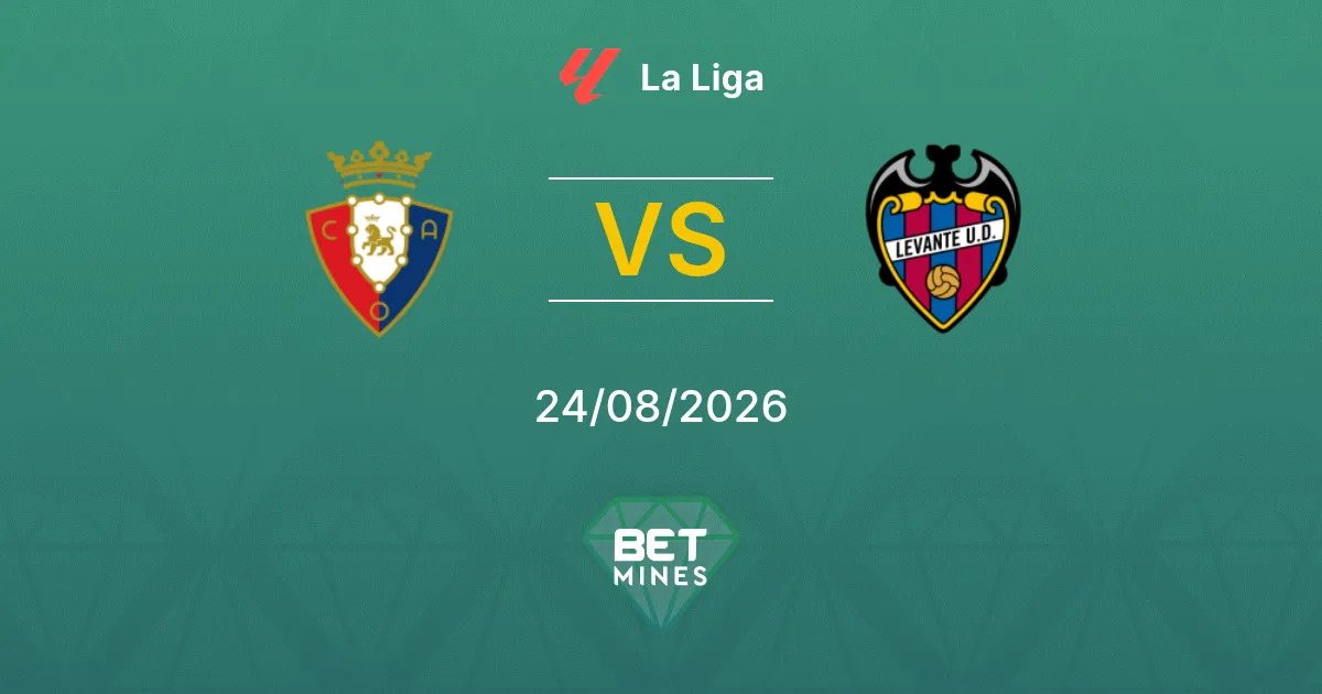 Pronostico Osasuna vs Levante: Anteprima e Analisi della Partita | La Liga 24-08-2026