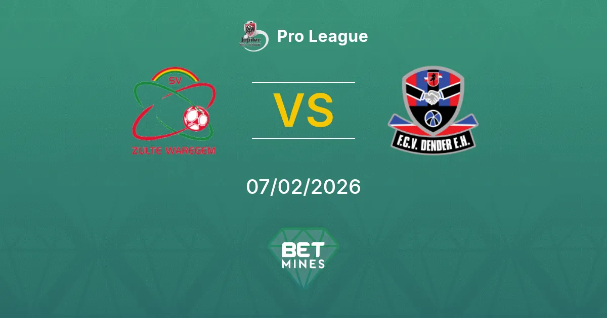 Zulte-Waregem vs Dender Prediction: Match Preview and Analysis | Pro League 07-02-2026