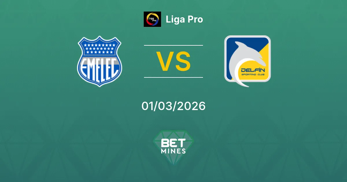 Emelec vs Delfín Pronostic : Aperçu et Analyse du Match | Liga Pro 01-03-2026