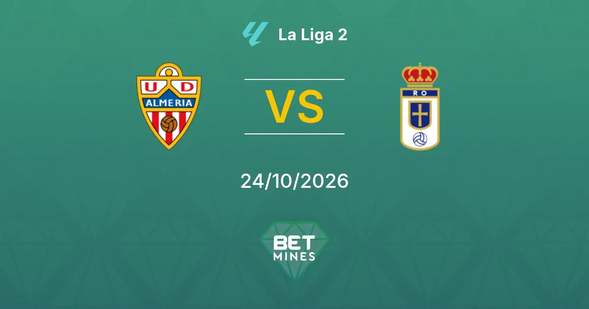 Almería vs Real Oviedo Pronóstico: Previa y análisis del partido | La Liga 2 24-10-2026