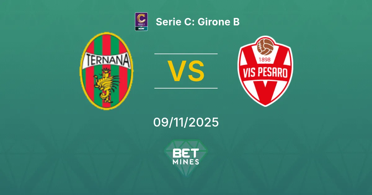 Ternana vs Vis Pesaro Prediction: Match Preview and Analysis | Serie C: Girone B 09-11-2025