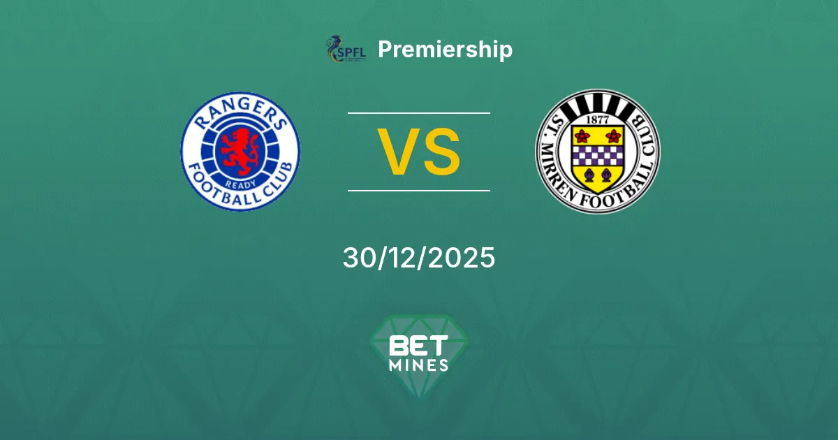 Rangers vs St. Mirren Prediction: Match Preview and Analysis | Premiership 30-12-2025