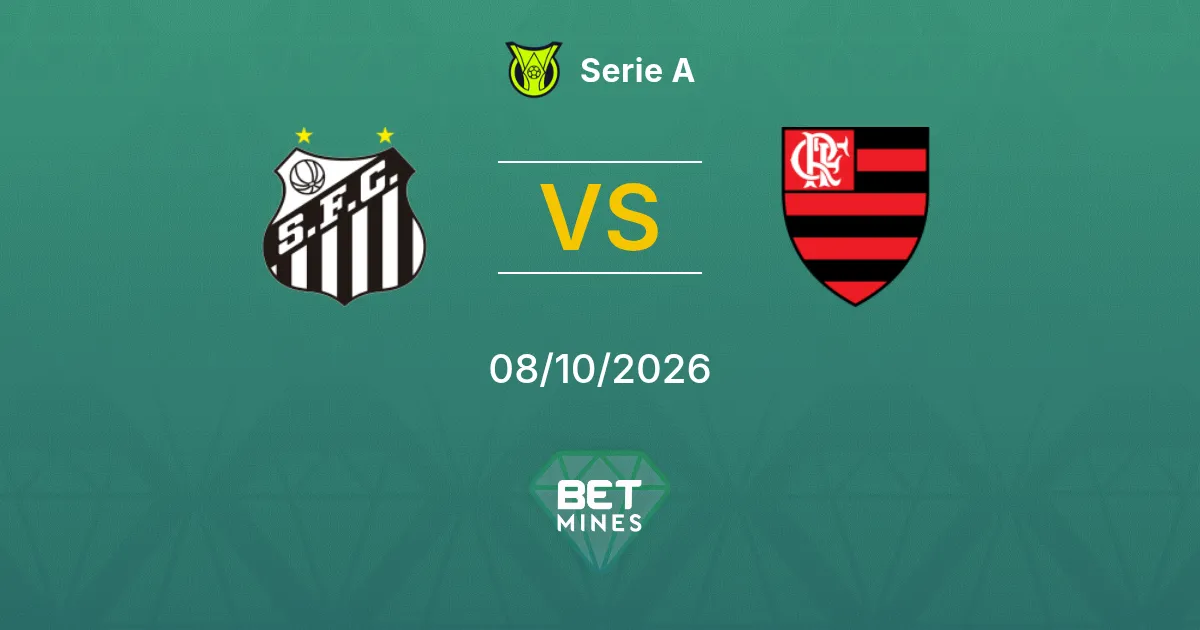 Santos x Flamengo Palpite: prévia e análise da partida | Série A 08-10-2026