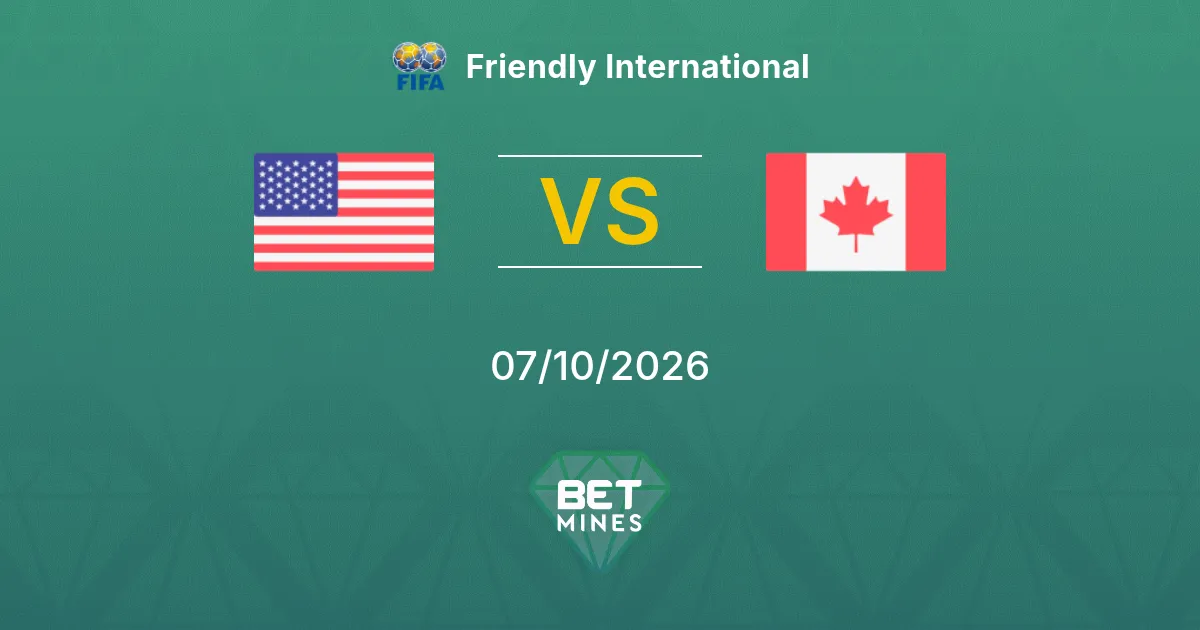 Estados Unidos vs Canadá Pronóstico: previa y análisis del partido | Amistoso internacional 07-10-2026