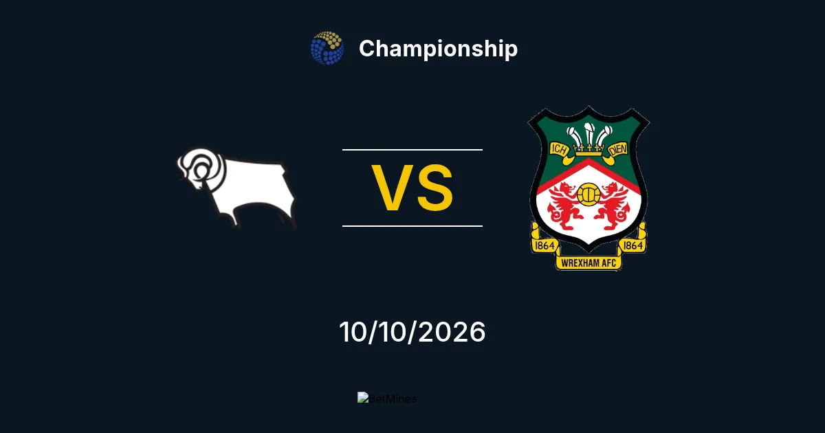 Derby County vs Wrexham Prediction: Match Preview and Analysis | Championship 10-10-2026