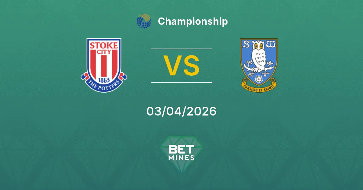Stoke City vs Sheffield Wednesday Pronóstico: Previa y Análisis del Partido | Championship 03-04-2026