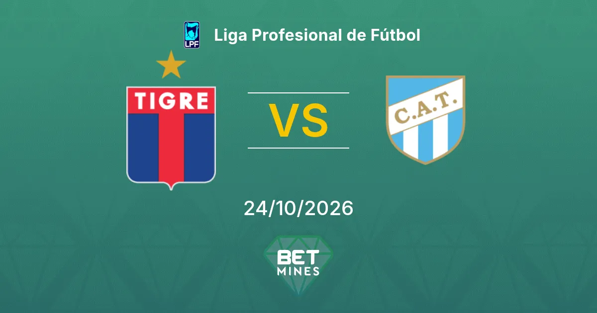 Tigre vs Atlético Tucumán Prediction: Match Preview and Analysis | Liga Profesional de Fútbol 24-10-2026