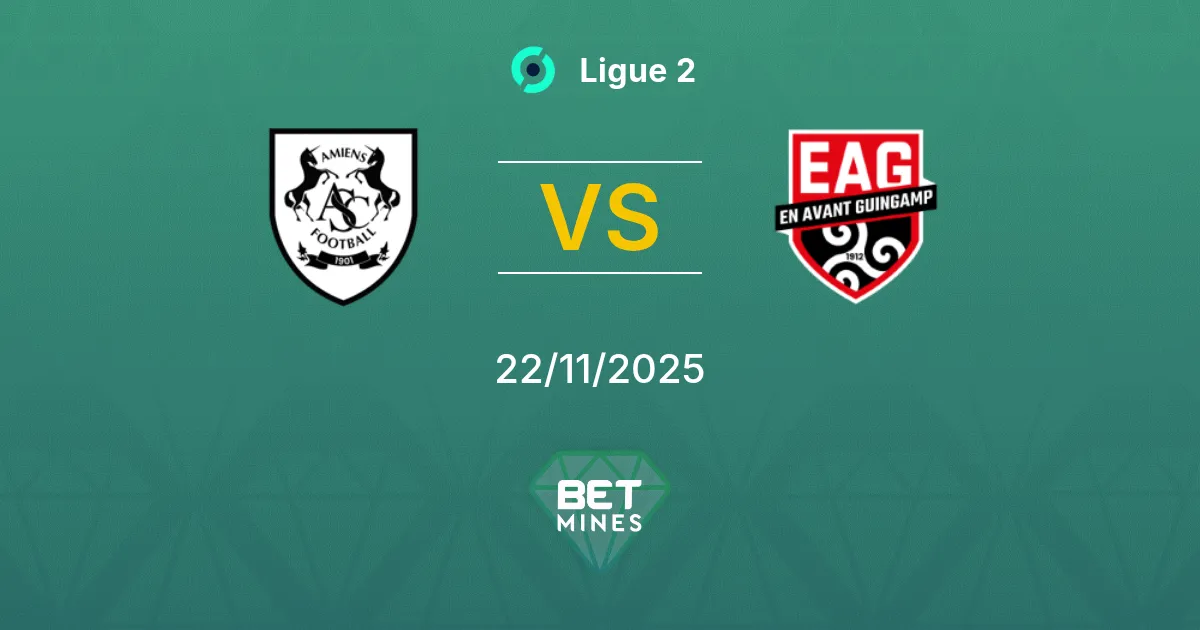Amiens SC vs Guingamp Prediction: Match Preview and Analysis | Ligue 2 22-11-2025