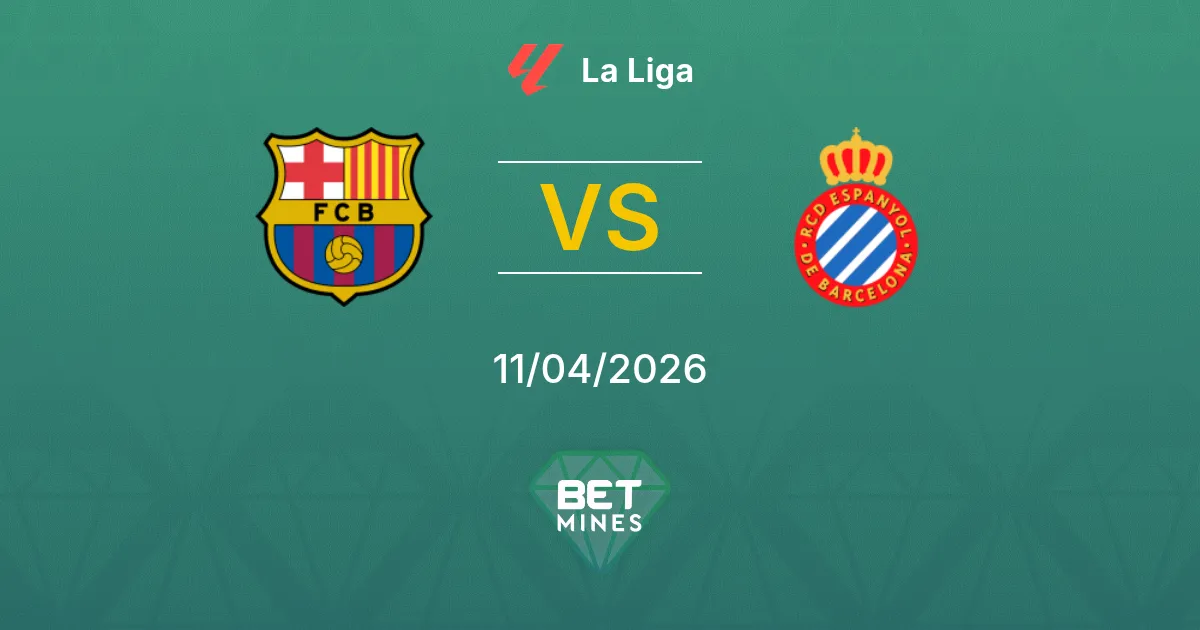 FC Barcelona vs Espanyol Pronóstico: Previa y Análisis del Partido | La Liga 11-04-2026