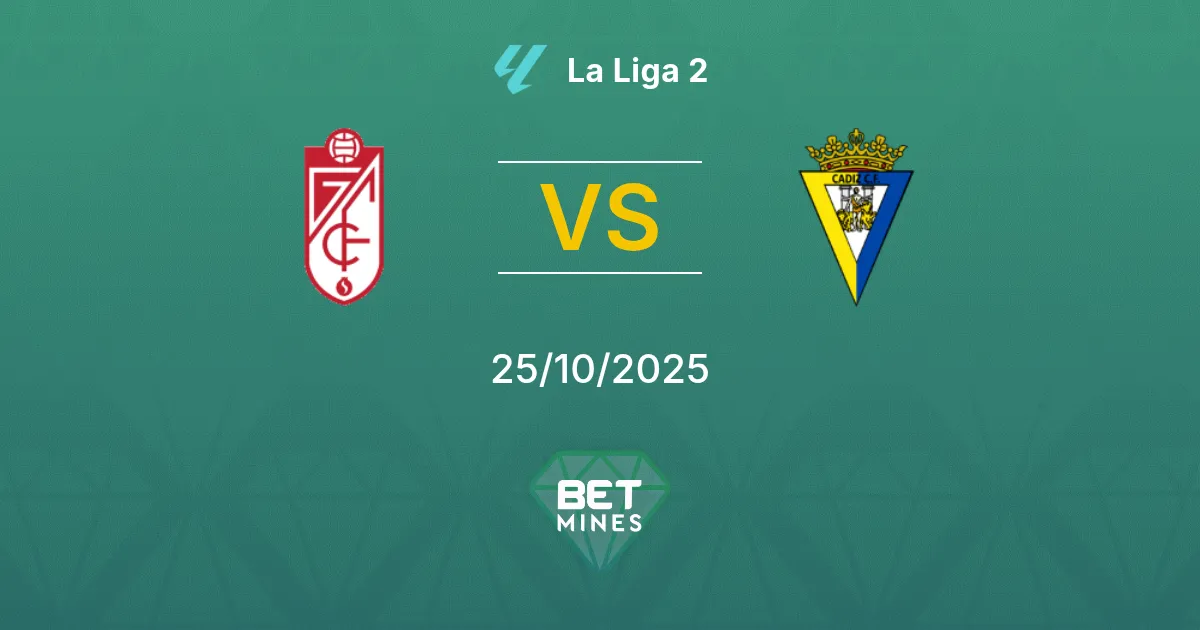 Granada vs Cádiz Prediction: Match Preview and Analysis | La Liga 2 25-10-2025