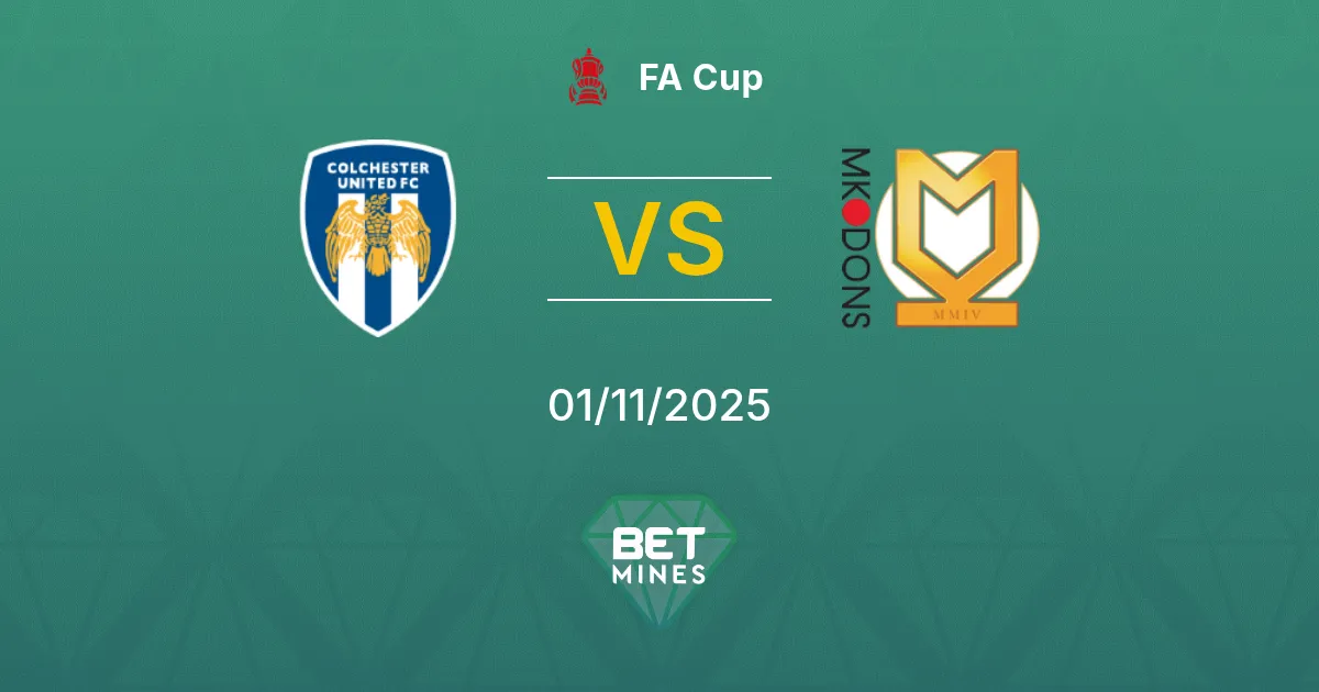 Colchester United vs Milton Keynes Dons Pronostico: Anteprima e Analisi della Partita | FA Cup 01-11-2025