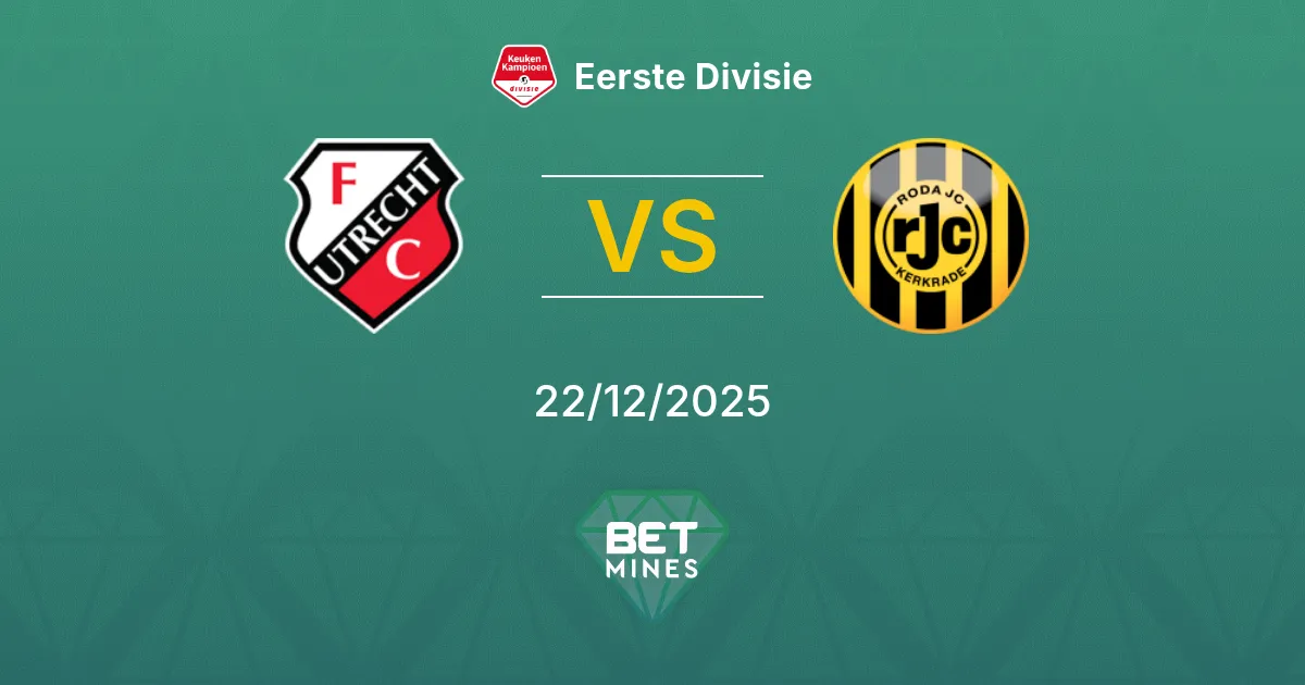 Jong FC Utrecht vs Roda JC Kerkrade Pronostico: Anteprima e Analisi della Partita | Eerste Divisie 22-12-2025