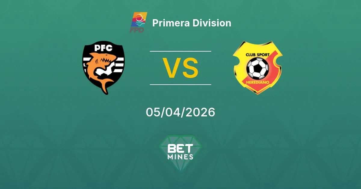 Puntarenas vs Herediano Pronóstico: Previa y Análisis del Partido | Primera División 05-04-2026
