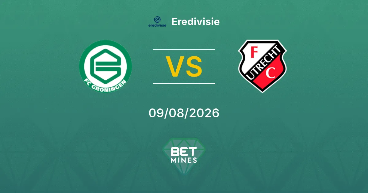 Palpite FC Groningen x FC Utrecht: Prévia e Análise da Partida | Eredivisie 09-08-2026