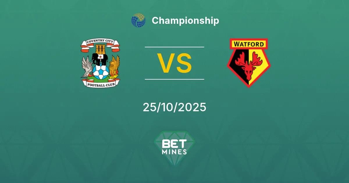 Coventry City vs Watford Prediction: Match Preview and Analysis | Championship 25-10-2025