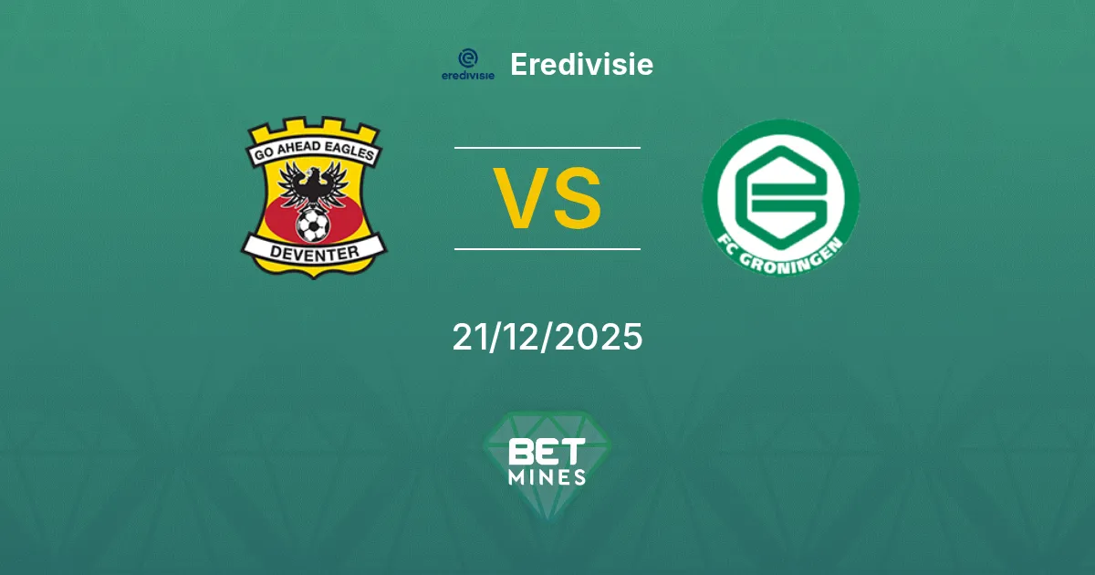 Go Ahead Eagles vs FC Groningen Pronostico: Anteprima e Analisi della Partita | Eredivisie 21-12-2025