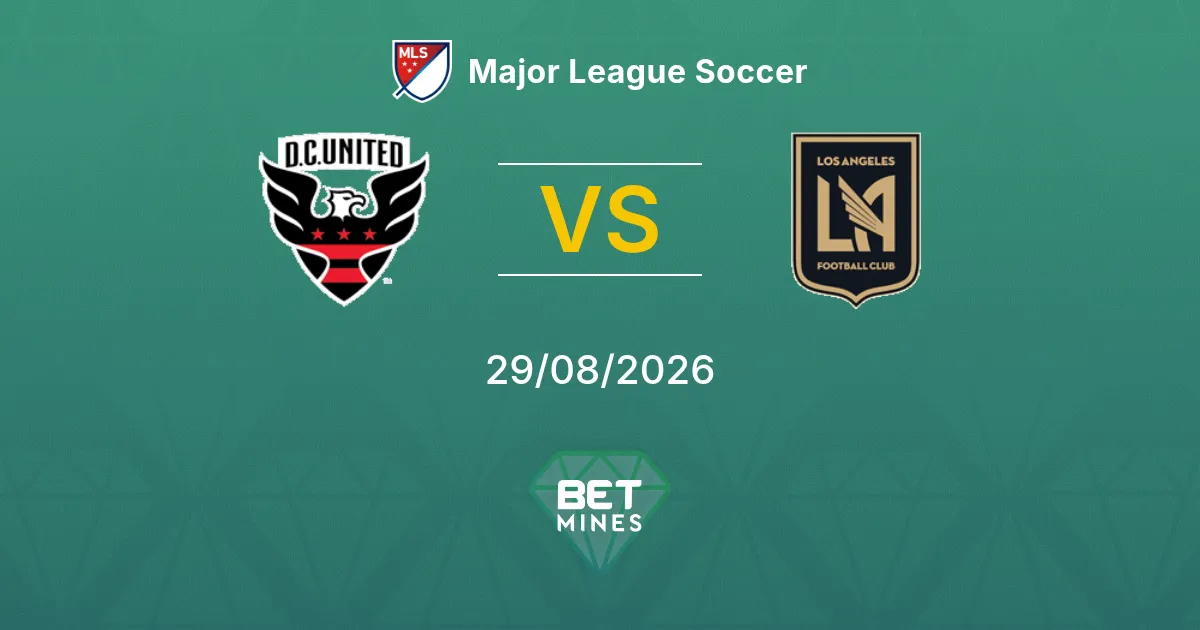 Palpite DC United x Los Angeles FC: Prévia e análise da partida | Major League Soccer 29-08-2026
