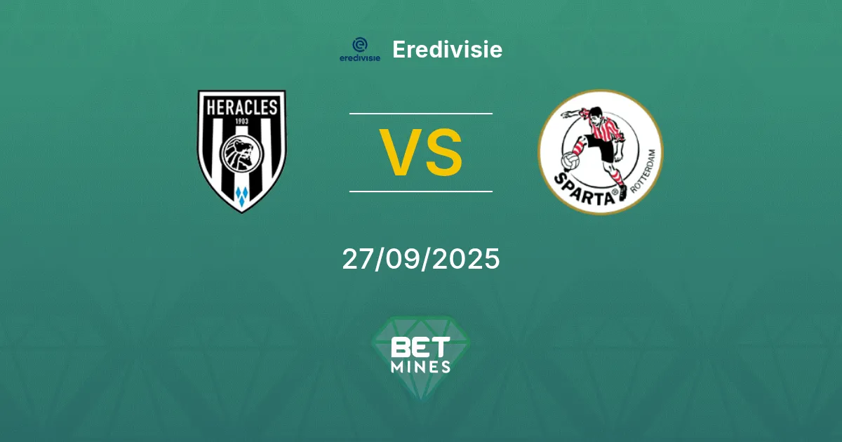 Heracles Almelo vs Sparta Rotterdam Pronostic : Aperçu et Analyse du Match | Eredivisie 27-09-2025