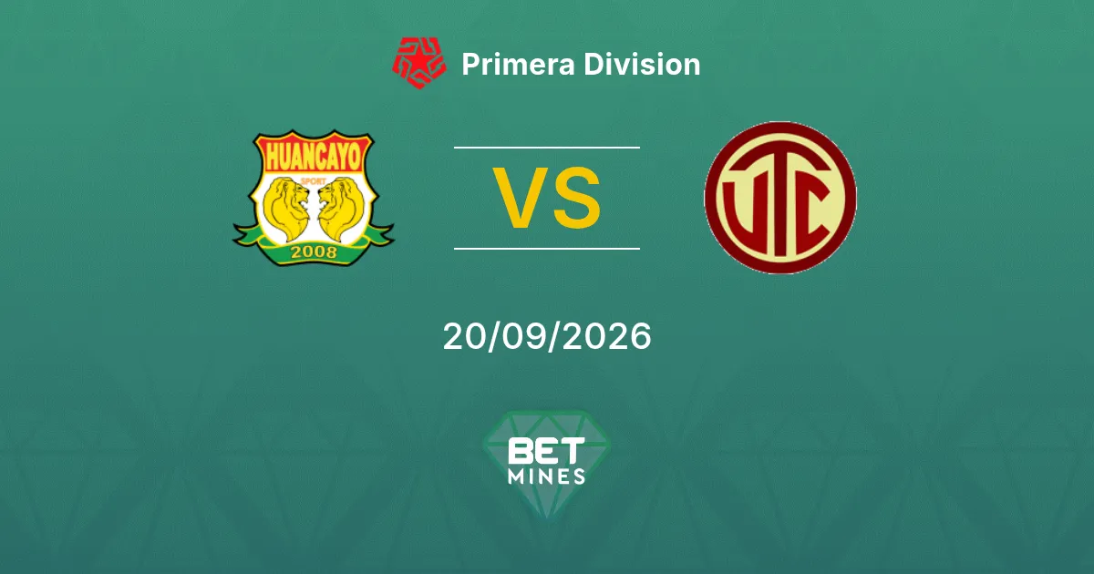 Sport Huancayo vs UTC Cajamarca Prediction: Match Preview and Analysis | Primera Division 20-09-2026