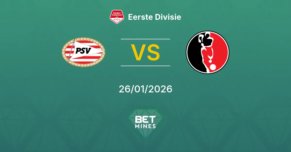 Jong PSV vs Helmond Sport Prediction: Match Preview and Analysis | Eerste Divisie 26-01-2026