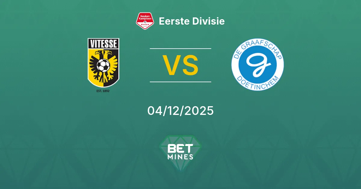 Vitesse vs De Graafschap Prediction: Match Preview and Analysis | Eerste Divisie 04-12-2025