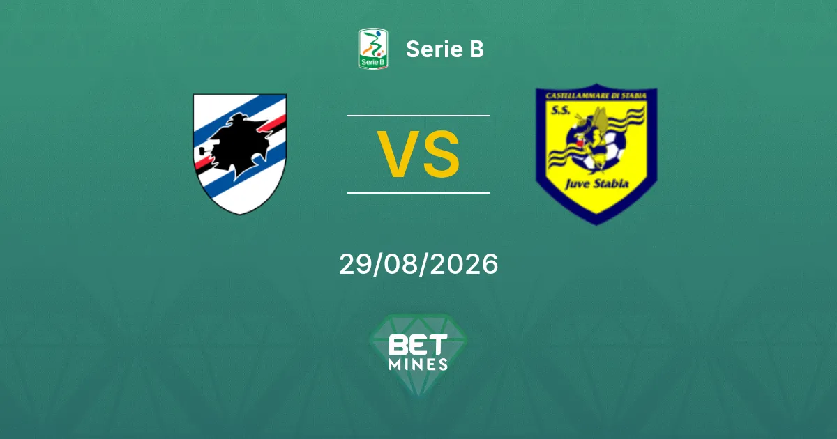 Palpite Sampdoria x Juve Stabia: Prévia e Análise da Partida | Serie B 29-08-2026