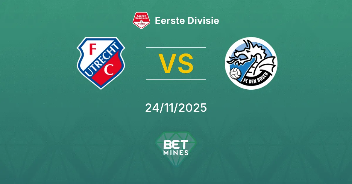 Jong FC Utrecht vs FC Den Bosch Prediction: Match Preview and Analysis | Eerste Divisie 24-11-2025