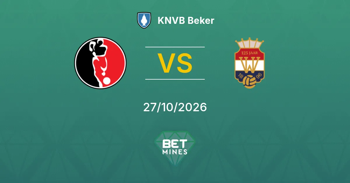 Helmond Sport x Willem II Palpite: prévia e análise da partida | KNVB Beker 27-10-2026