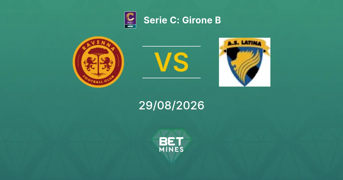 Palpite Ravenna x Latina: Prévia e Análise da Partida | Serie C: Girone B 29-08-2026