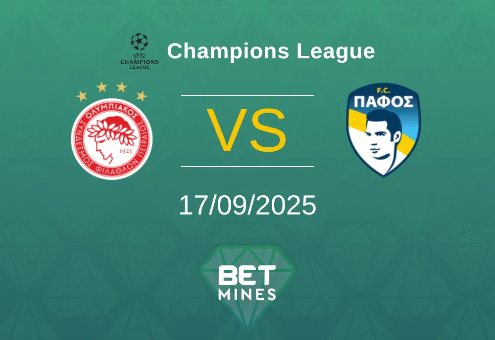 Olympiacos F.C. vs Paphos Pronostico: Anteprima e Analisi della Partita | Champions League 17-09-2025