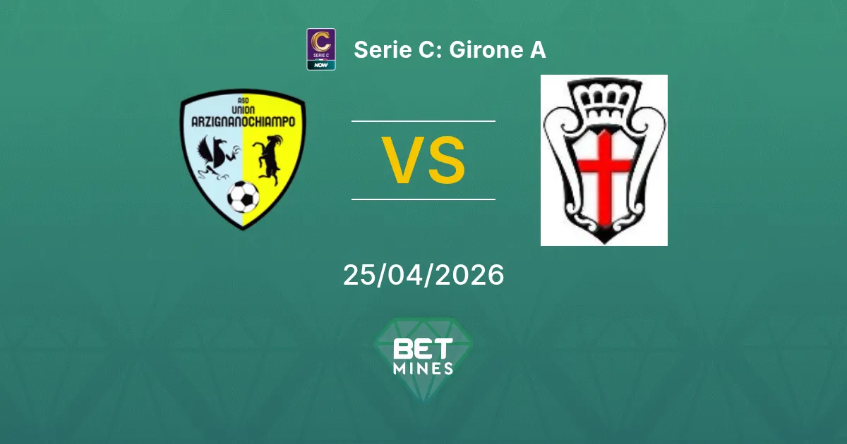 Union ArzignanoChiampo vs Pro Vercelli Pronostico: Anteprima e Analisi della Partita | Serie C: Girone A 25-04-2026