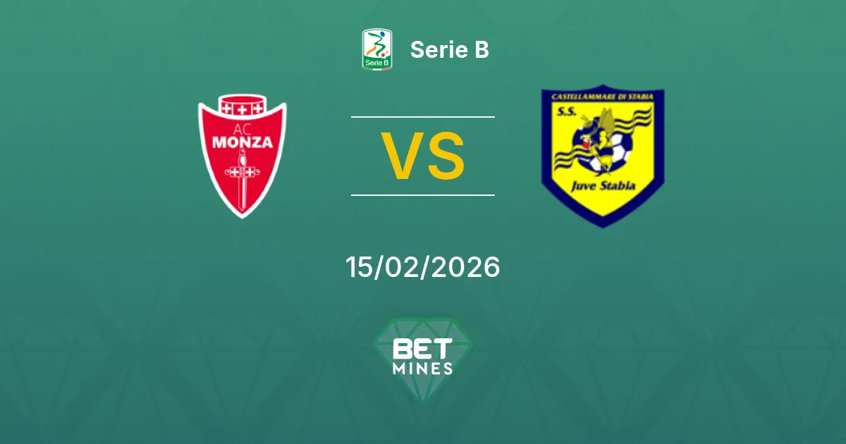 Monza vs Juve Stabia Pronóstico: Previa y Análisis del Partido | Serie B 15-02-2026