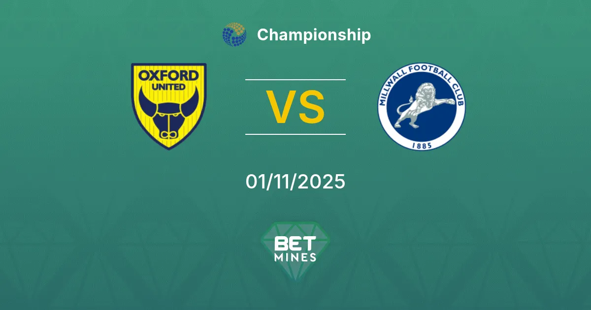 Oxford United vs Millwall Prediction: Match Preview and Analysis | Championship 01-11-2025