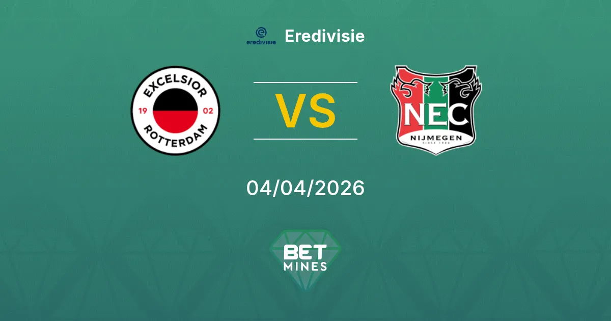Excelsior vs NEC Nijmegen Pronóstico: Previa y Análisis | Eredivisie 04-04-2026
